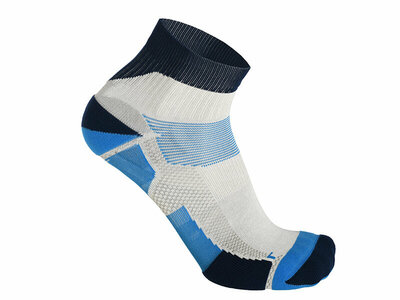 Skafit Sports kurze silbersocken blau