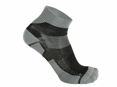 Skafit Sports kurze silbersocken grau/schwarz